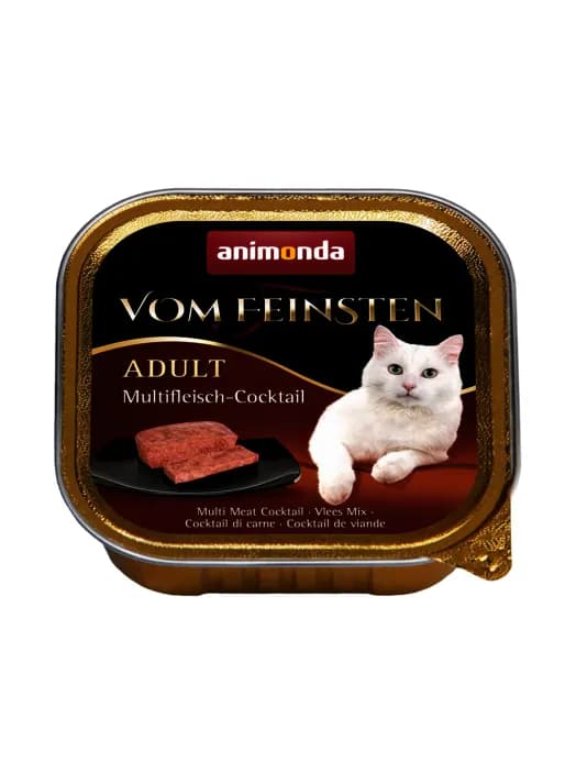 Animonda Vom Feinsten Adult Multi-Meat Cocktail, Kissan märkäruoka, 100 g – Animonda