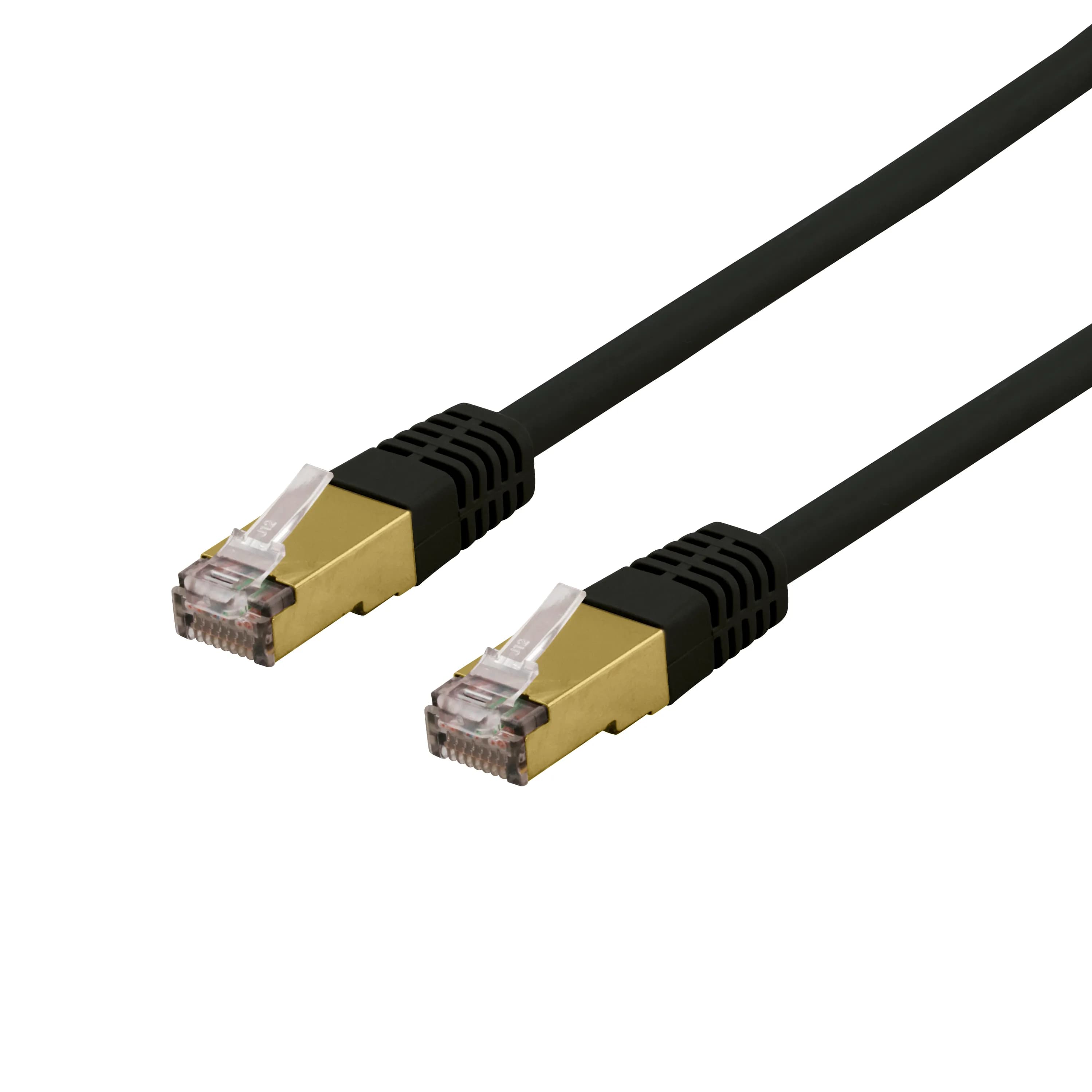 Deltaco Cat6a SFTP RJ45 1.5m -verkkokaapeli, musta – Deltaco