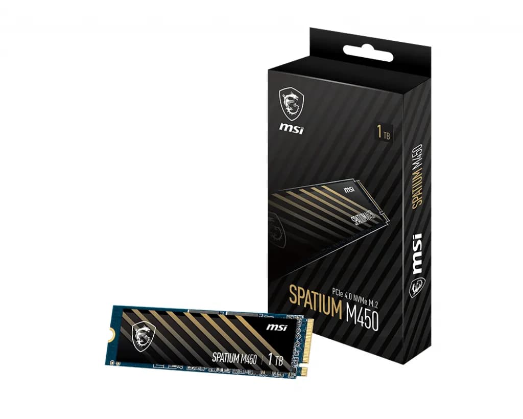 MSI SPATIUM M450 1 Tt M.2 PCIe 4.0 NVMe -SSD-levy – MSI