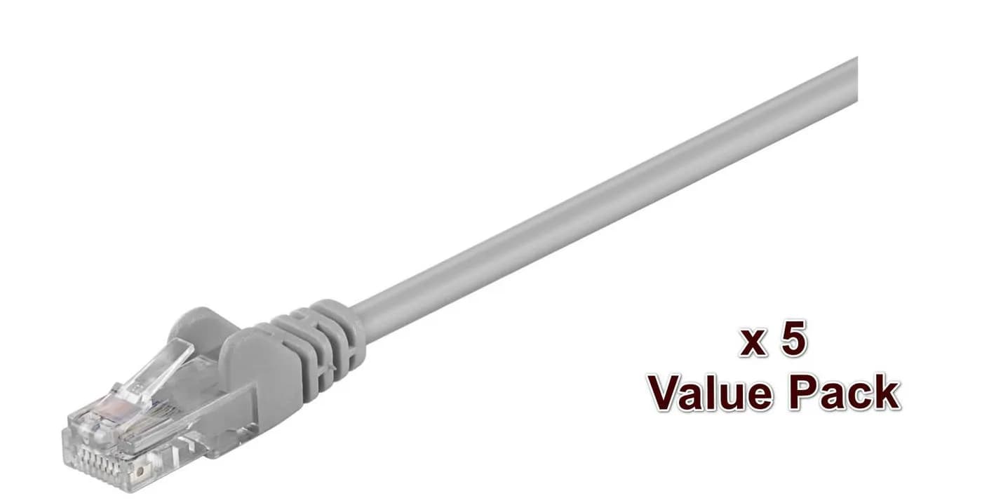 MicroConnect Cat5e UTP RJ45 15m -verkkokaapeli, harmaa – Microconnect