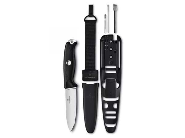 Victorinox Venture Pro kiinteäteräinen bushcraft-veitsi, musta, 105 mm