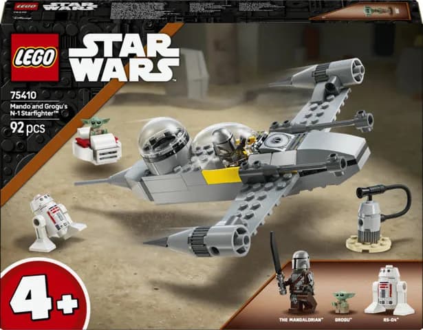 LEGO Star Wars Mando ja Grogun N-1 tähtihävittäjä 75410