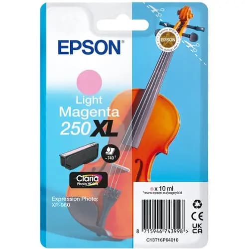 Epson 250XL -mustekasetti, vaaleanmagenta
