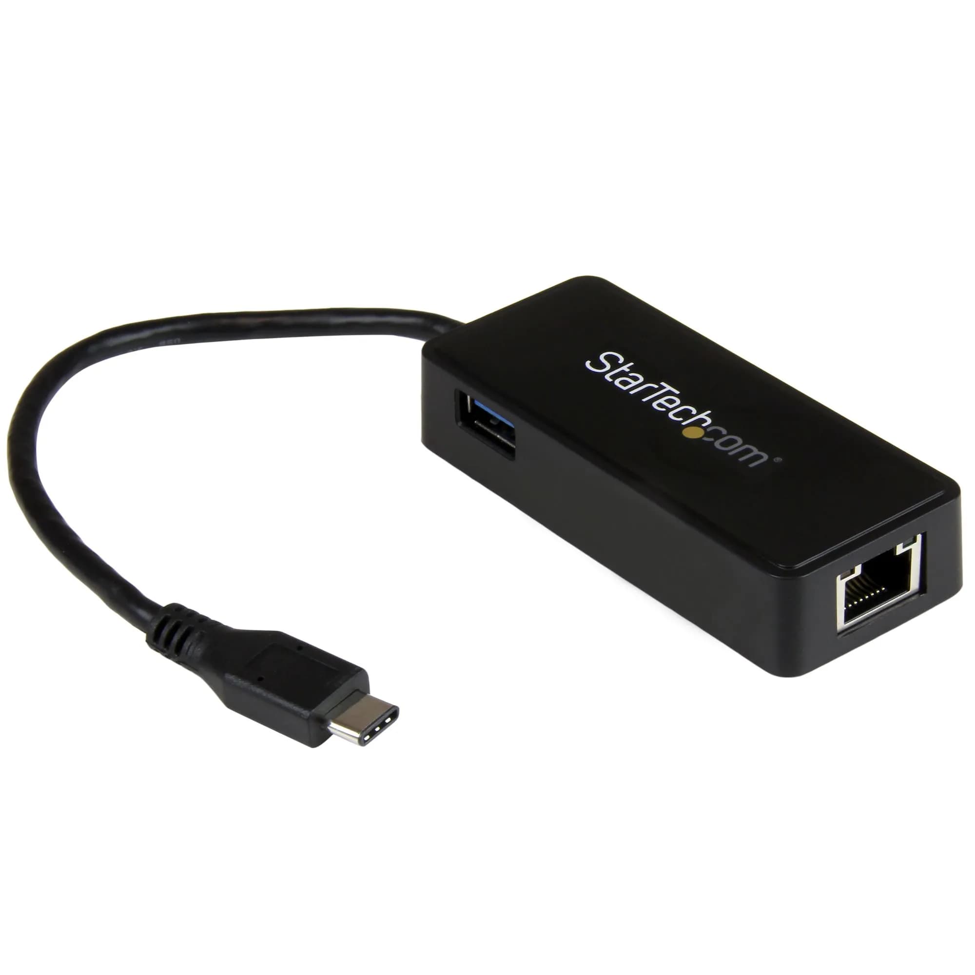 USB TYPE C TO GIGABIT ADAPTER - WITH EXTRA USB PORT