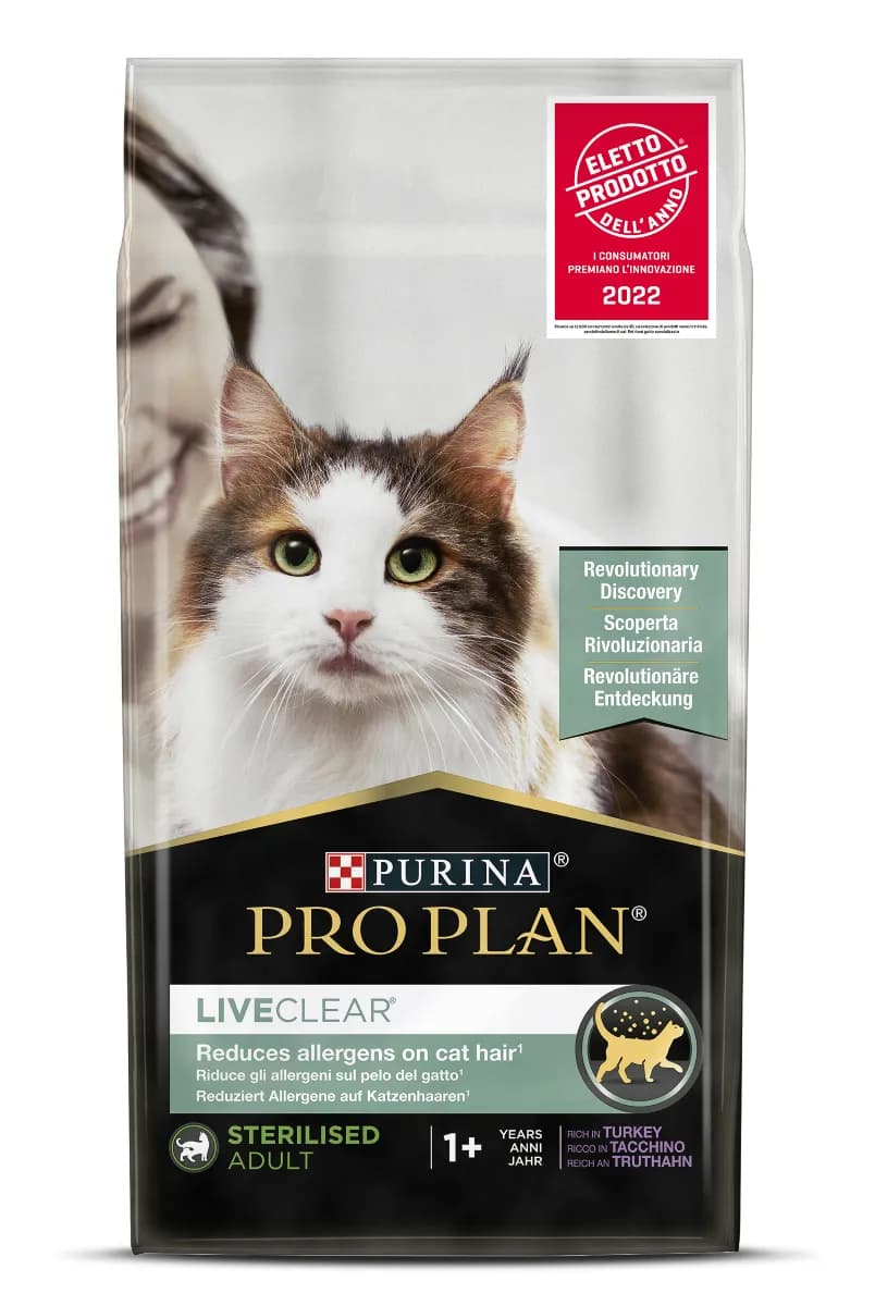 Purina Nestle Pro Plan LiveClear Sterilised Turkey, Kissan kuivaruoka, Adult, 1,4 kg