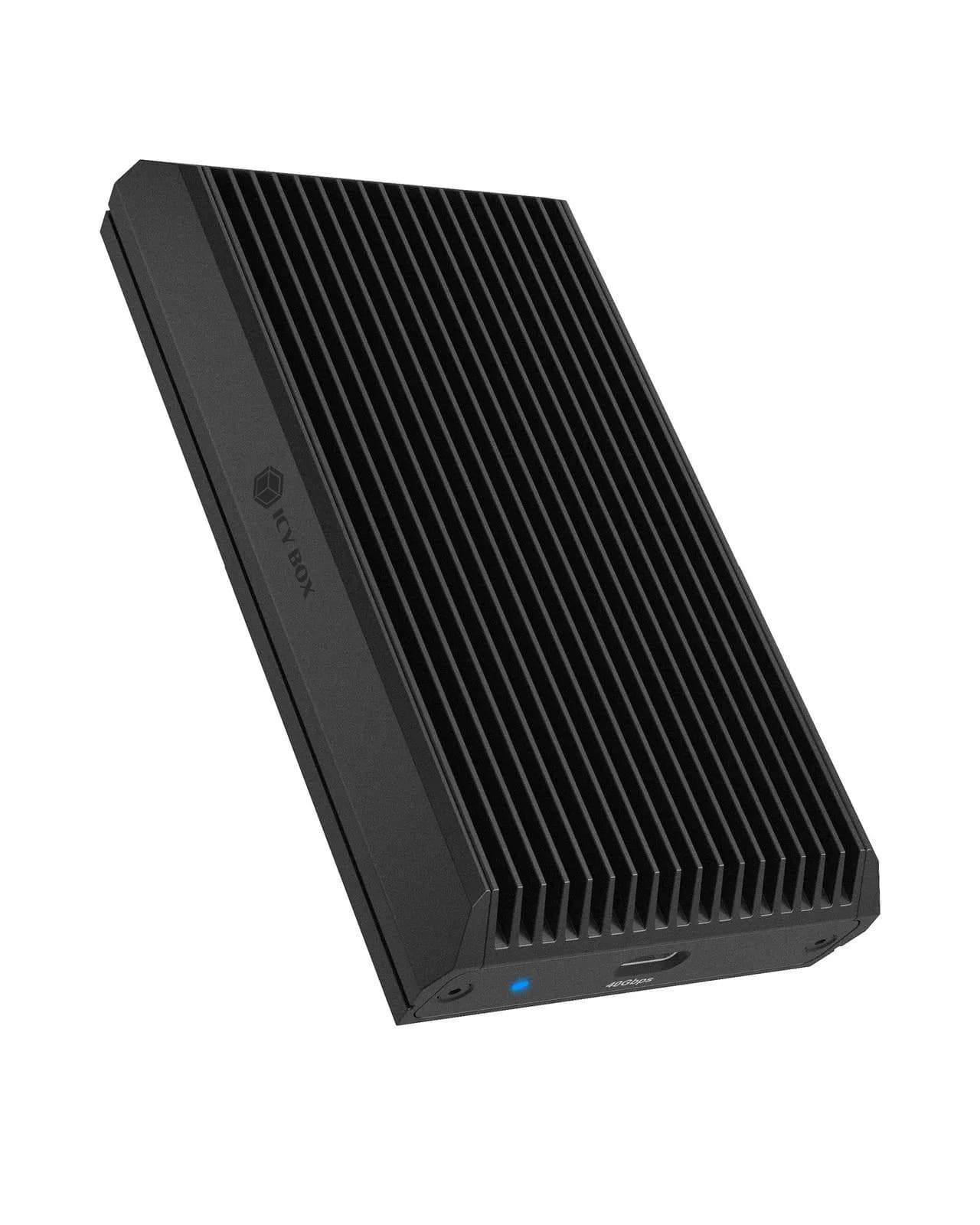 ICY BOX IB-1920M-C42 M.2 NVMe SSD -kotelo, 1-paikkainen, USB4, 40 Gbit/s, työkaluton, musta