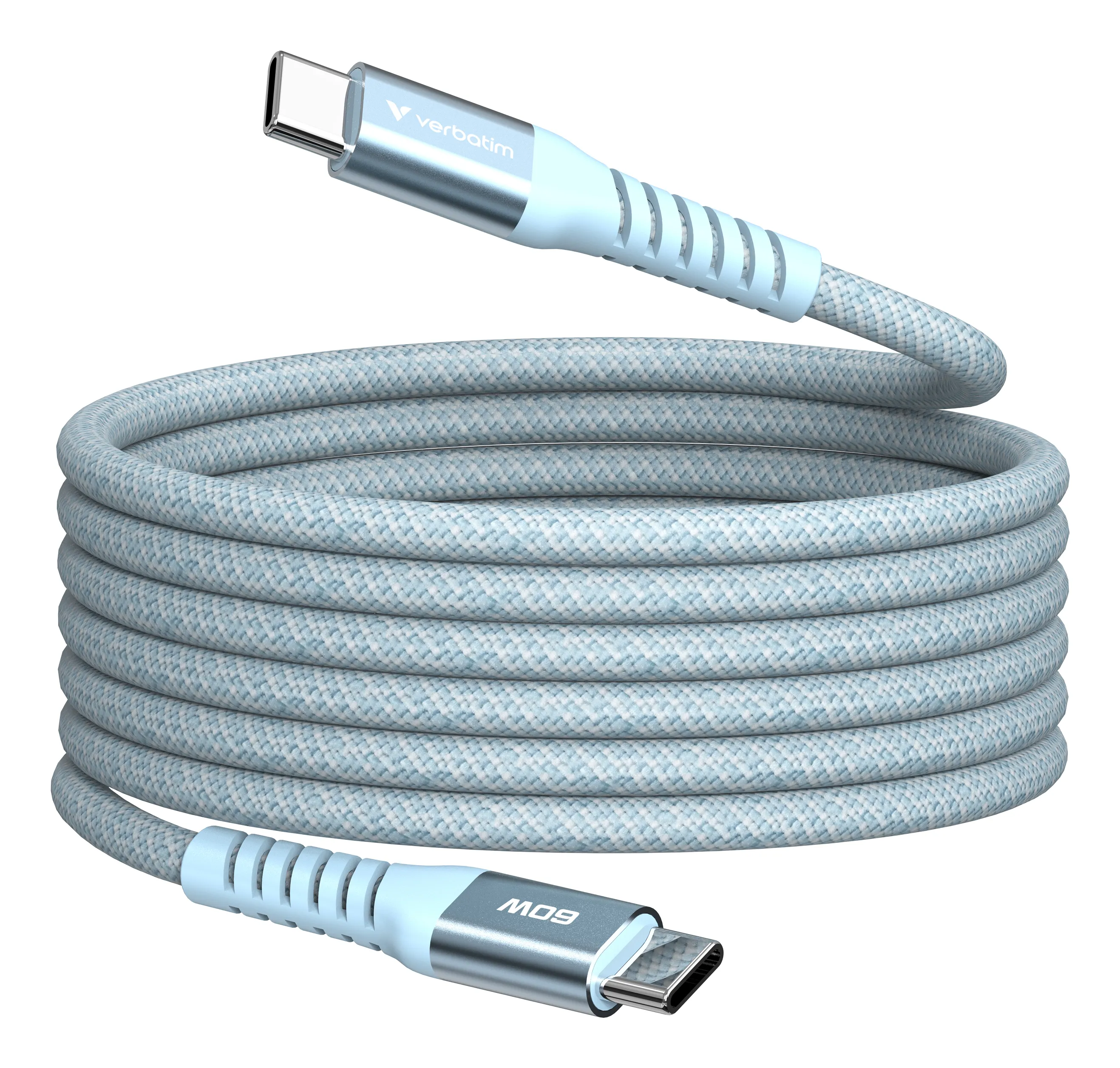 Verbatim Sync & Charge magneettinen USB-C -kaapeli, 60 W, 1,2 m, sininen