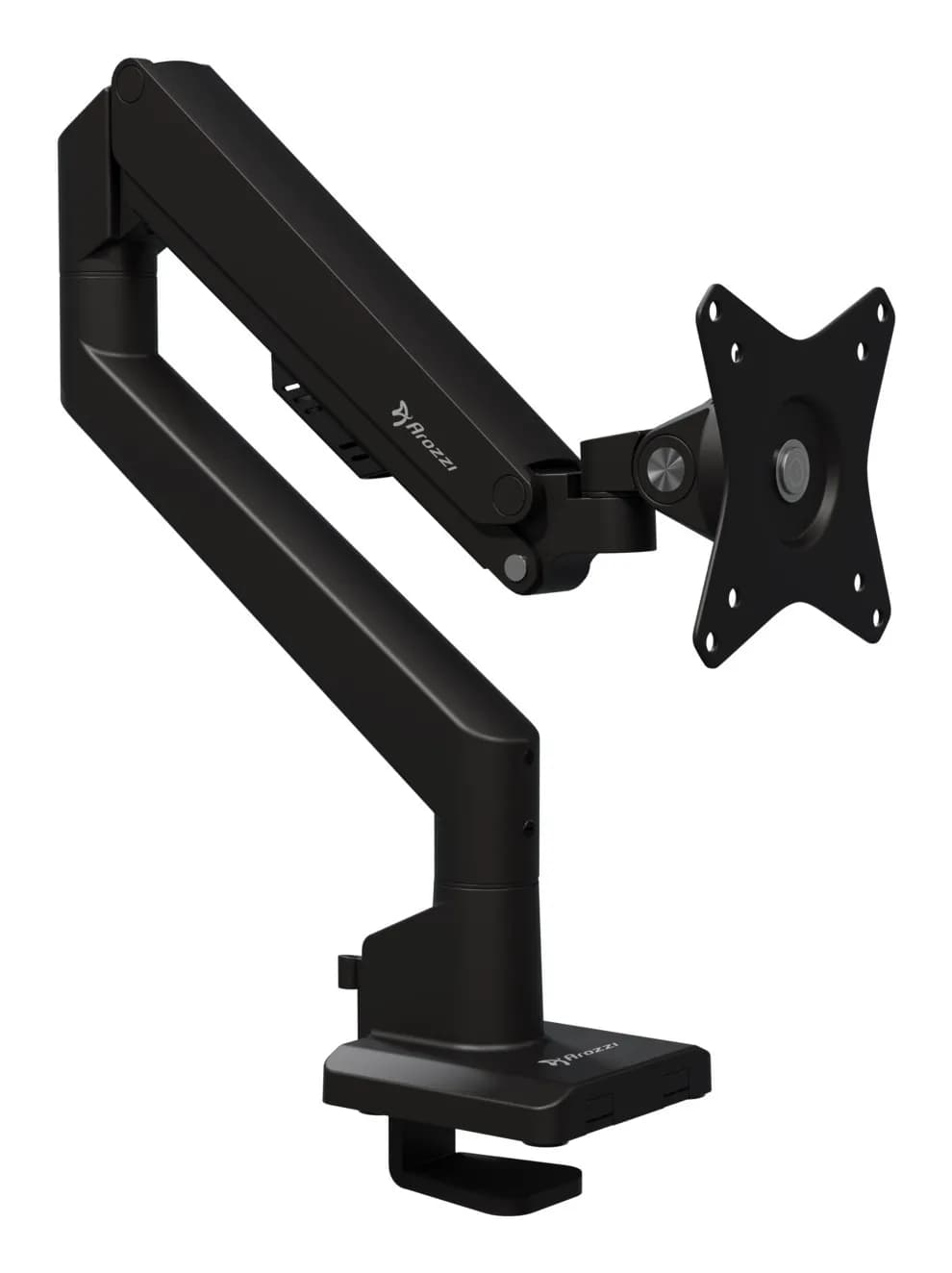 Arozzi Alzare Neo -monitorivarsi yhdelle näytölle jopa 34", kaasujousella, 9 kg, VESA 75/100, musta – AROZZI