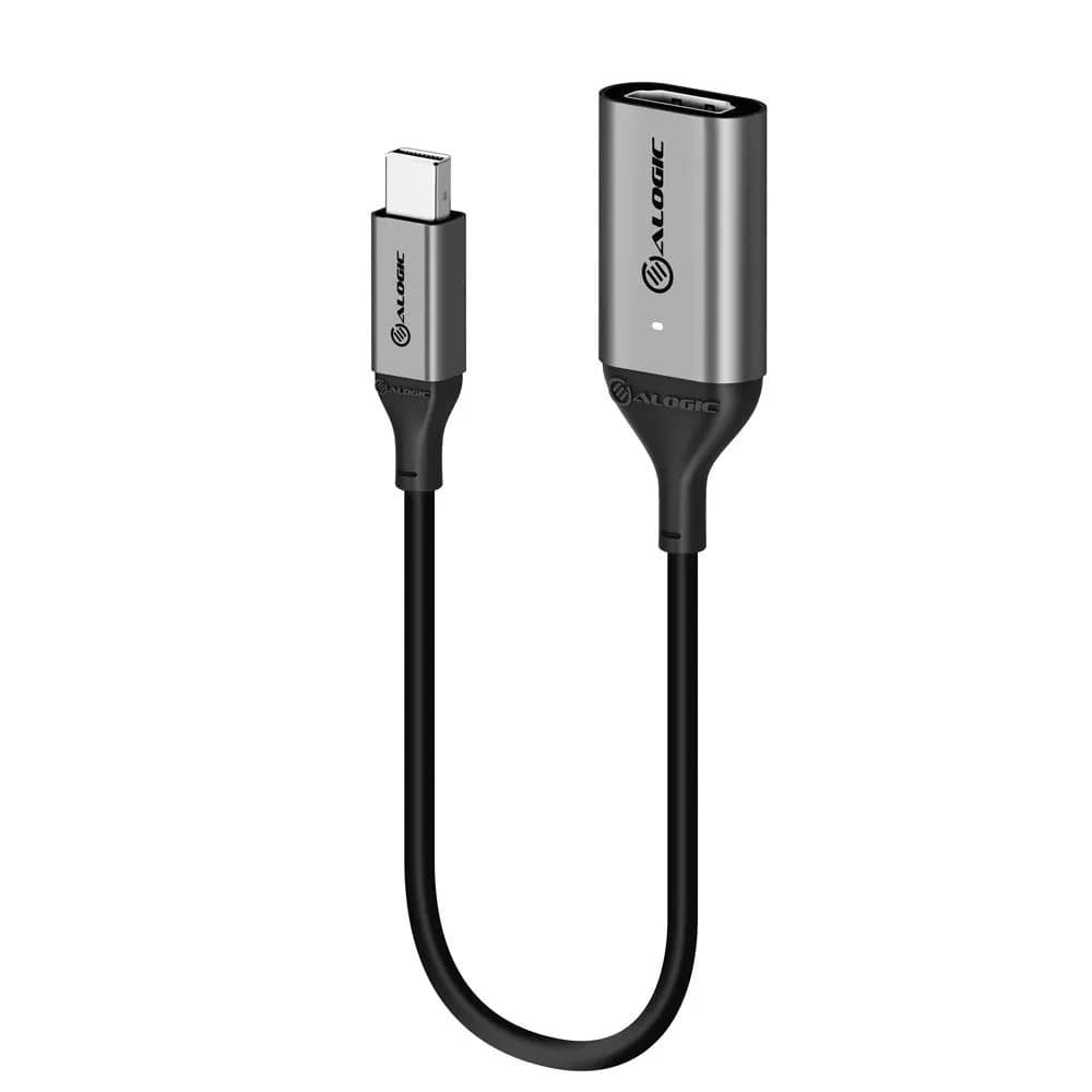 Alogic  mini DisplayPort – HDMI 1.4 -kaapeli, 0,2 m, musta, Harmaa – Alogic
