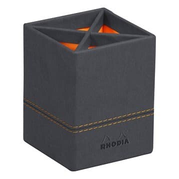 Rhodiarama Pencil holder Titanium 8x8x11 – RHODIA