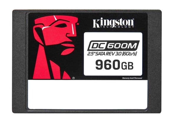 Kingston DC600M 960 Gt 2,5" SATA III -SSD-levy, musta – QNAP SYSTEMS