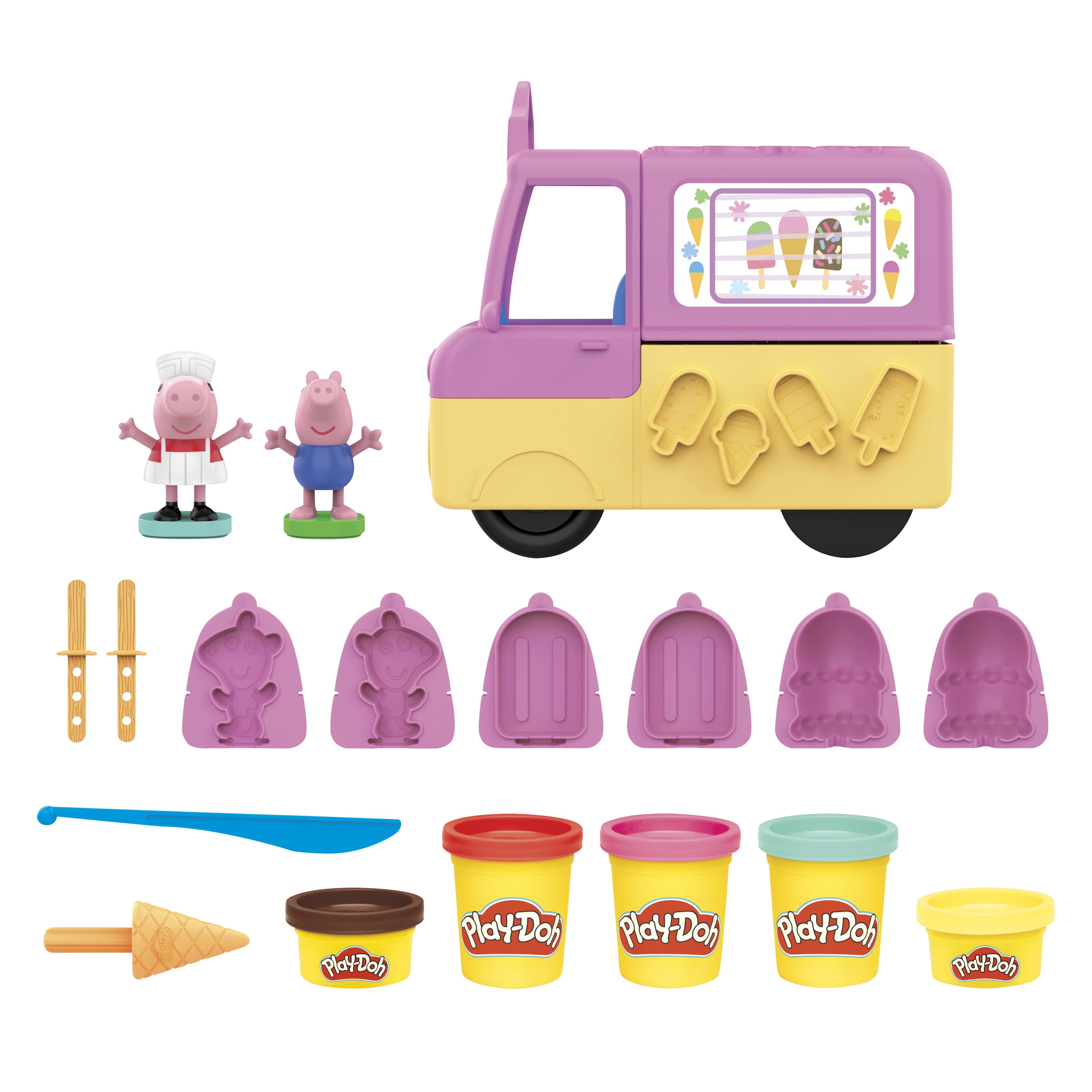 Play-Doh Peppa Pig Playset Peppa's Ice Cream Playset – HASBRO