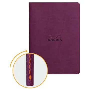 Rhodiarama Sewn spine Purple A5 dot – RHODIA