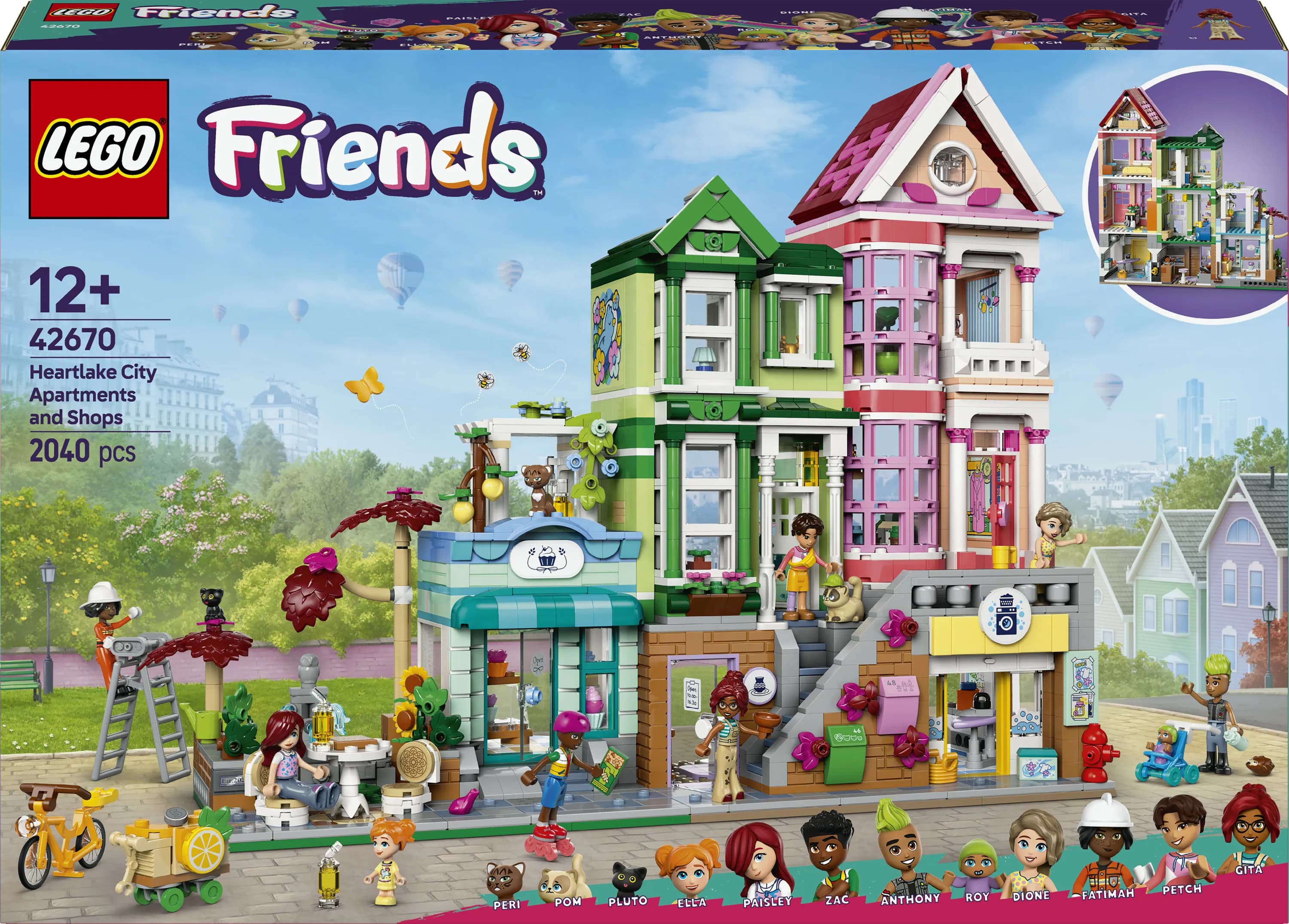 LEGO Friends Heartlake Cityn asunnot ja liiketilat 42670 – LEGO