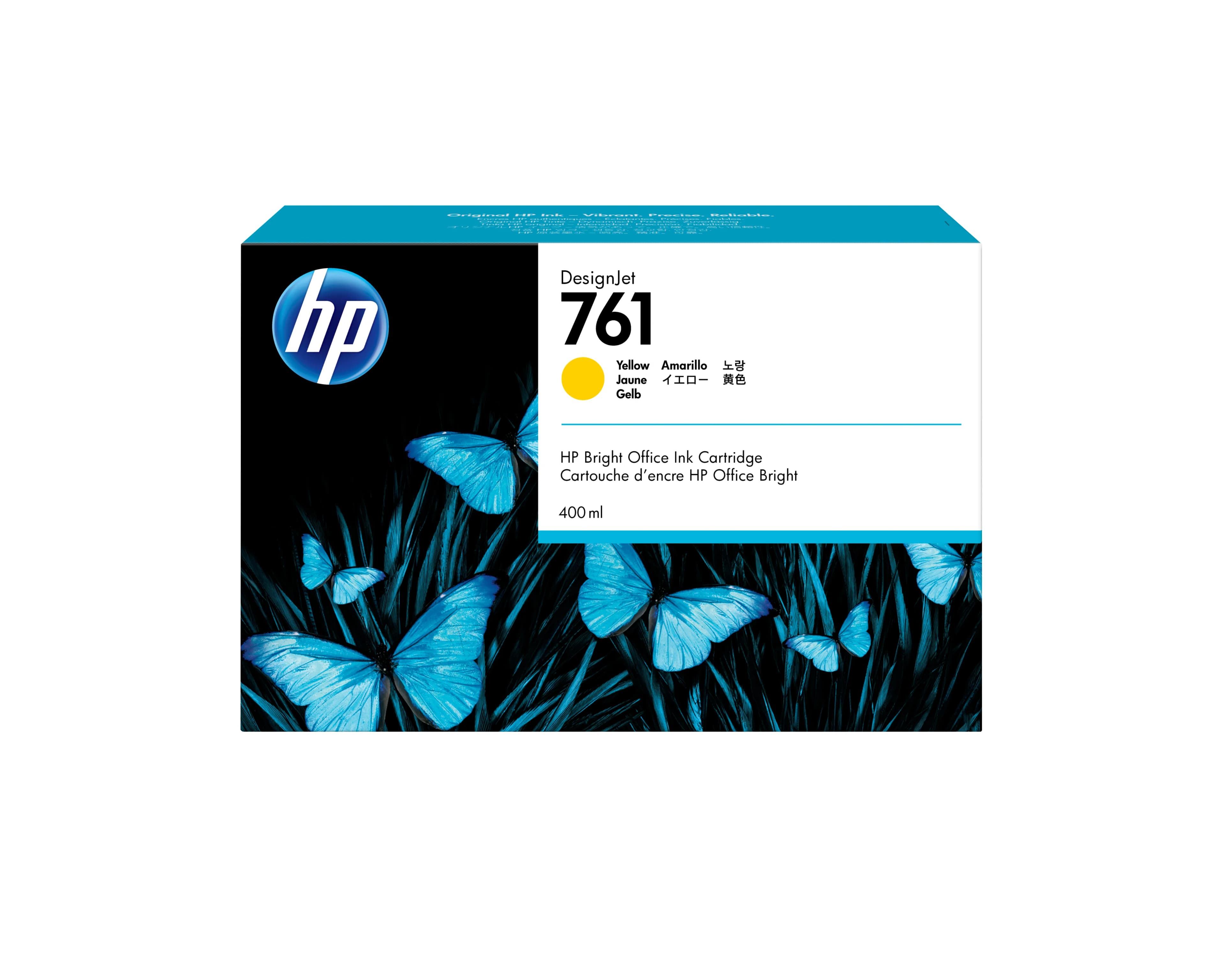 HP 761-mustekasetti, 400 ml, keltainen