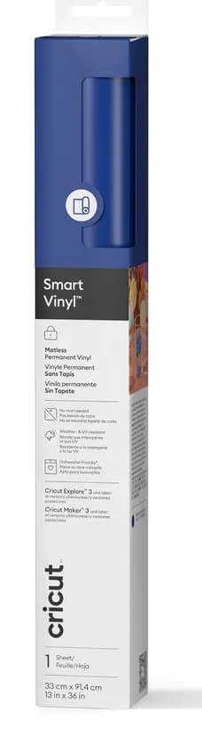 Cricut Smart Vinyl Permanent 33x91cm 1 sheet (Blue) – CRICUT