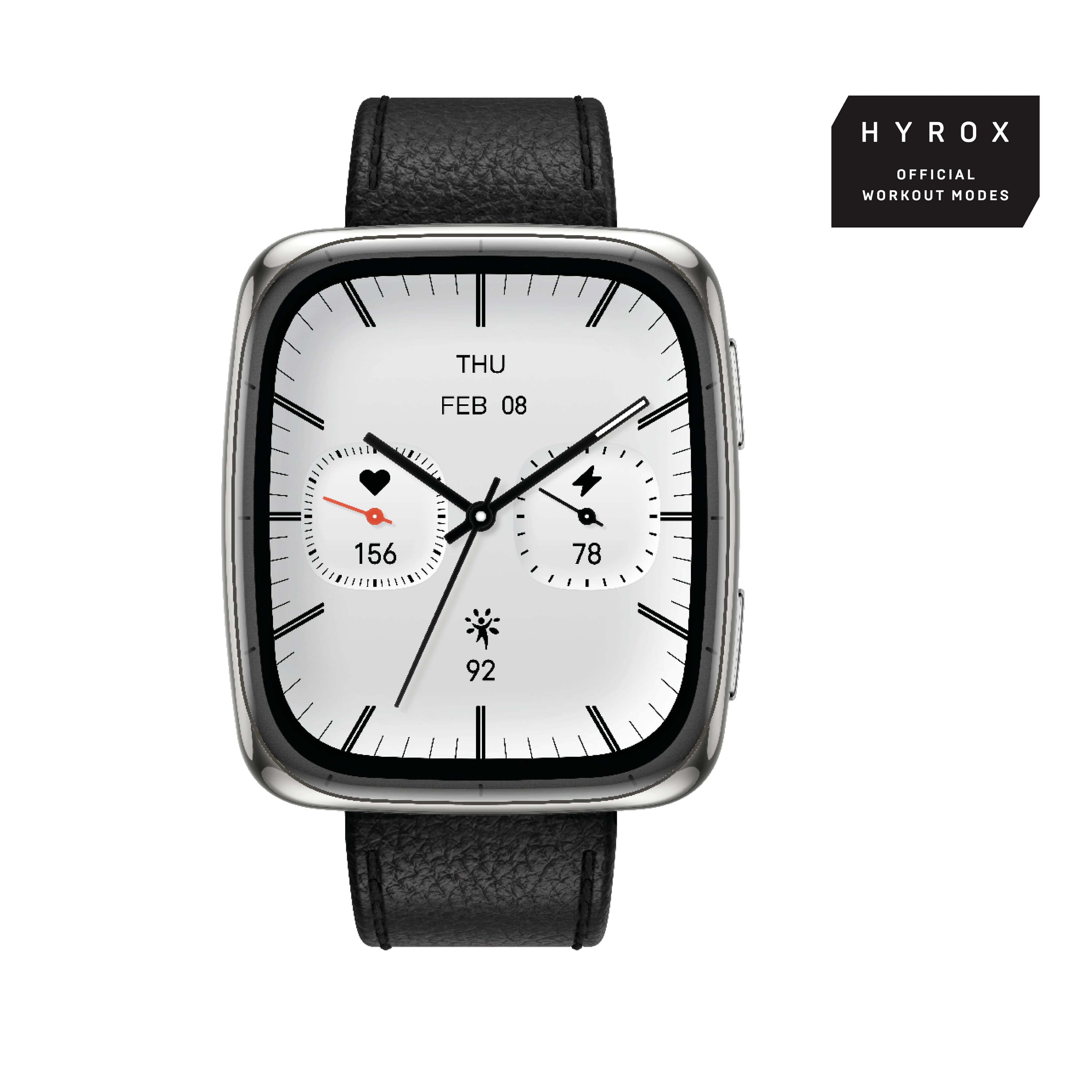 Amazfit Active 2 Square -älykello, musta – AMAZFIT