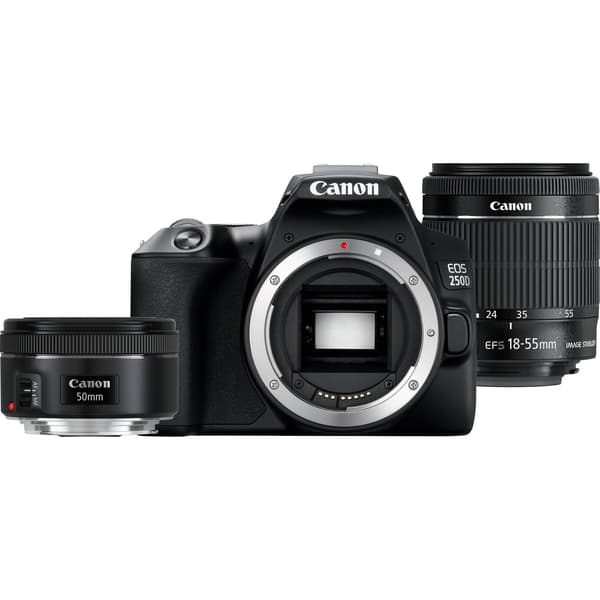 CANON CAMERA EOS 250D BK 18-55 S+50 1.8S
