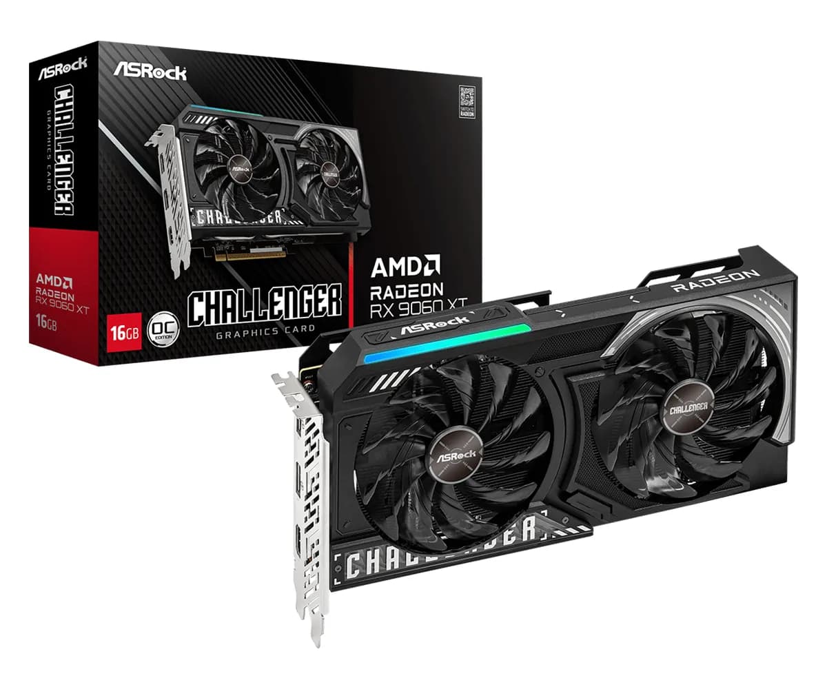 ASRock Radeon RX 9060 XT Challenger OC 16 Gt -näytönohjain – ASRock