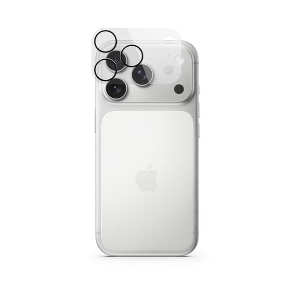 Epico UNUM Sapphire Shield, iPhone 17 Pro / 17 Pro Max -kameran linssinsuoja, asennuskehikolla – EPICO