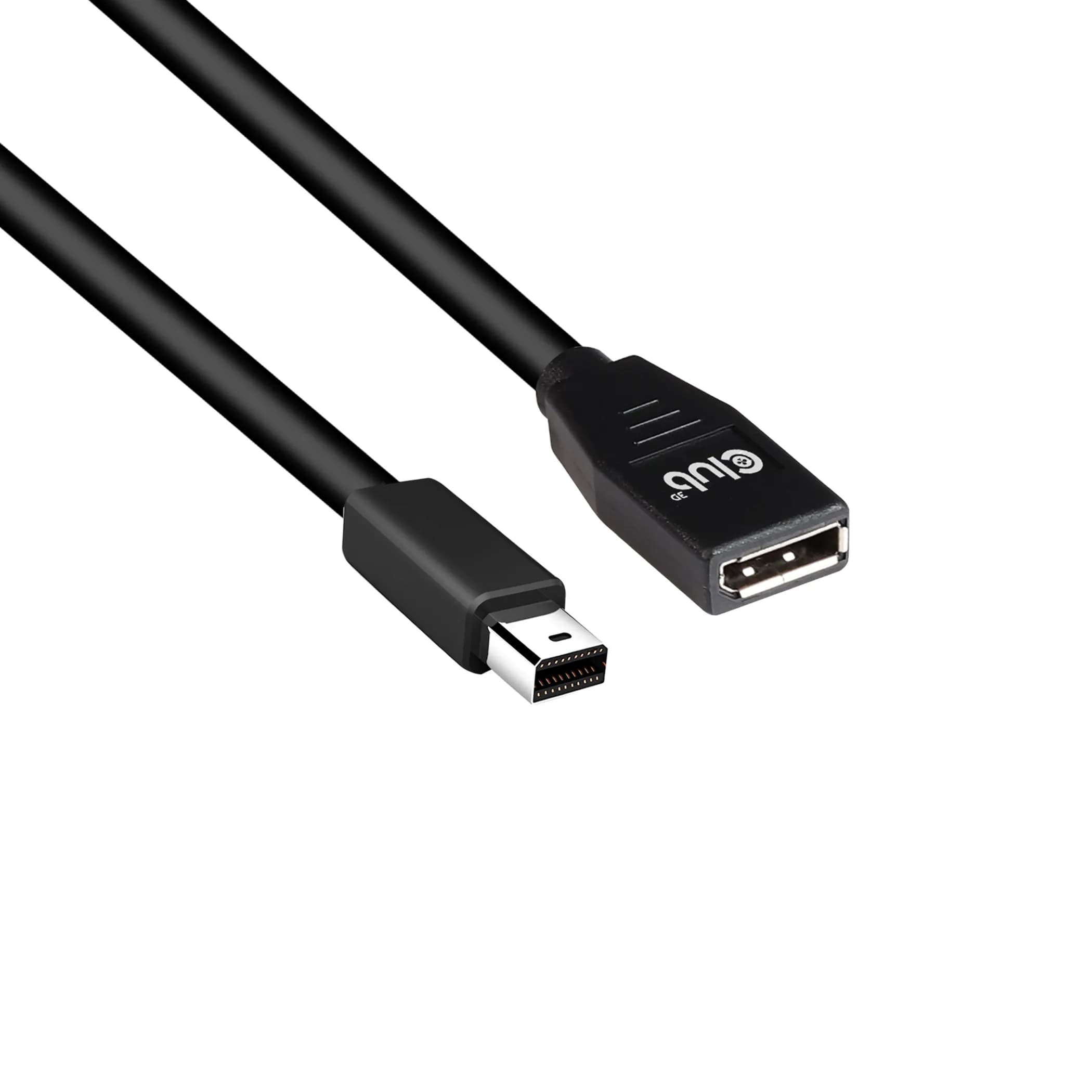 Club 3D Mini DisplayPort to DisplayPort 1.4 jatkokaapeli, jossa 8K, 1 m, musta – Club 3D
