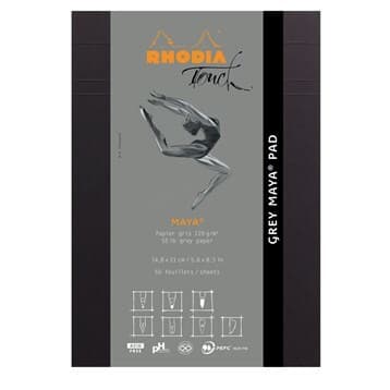 Rhodia Grey maya pad A5 50sh blank 120g – RHODIA