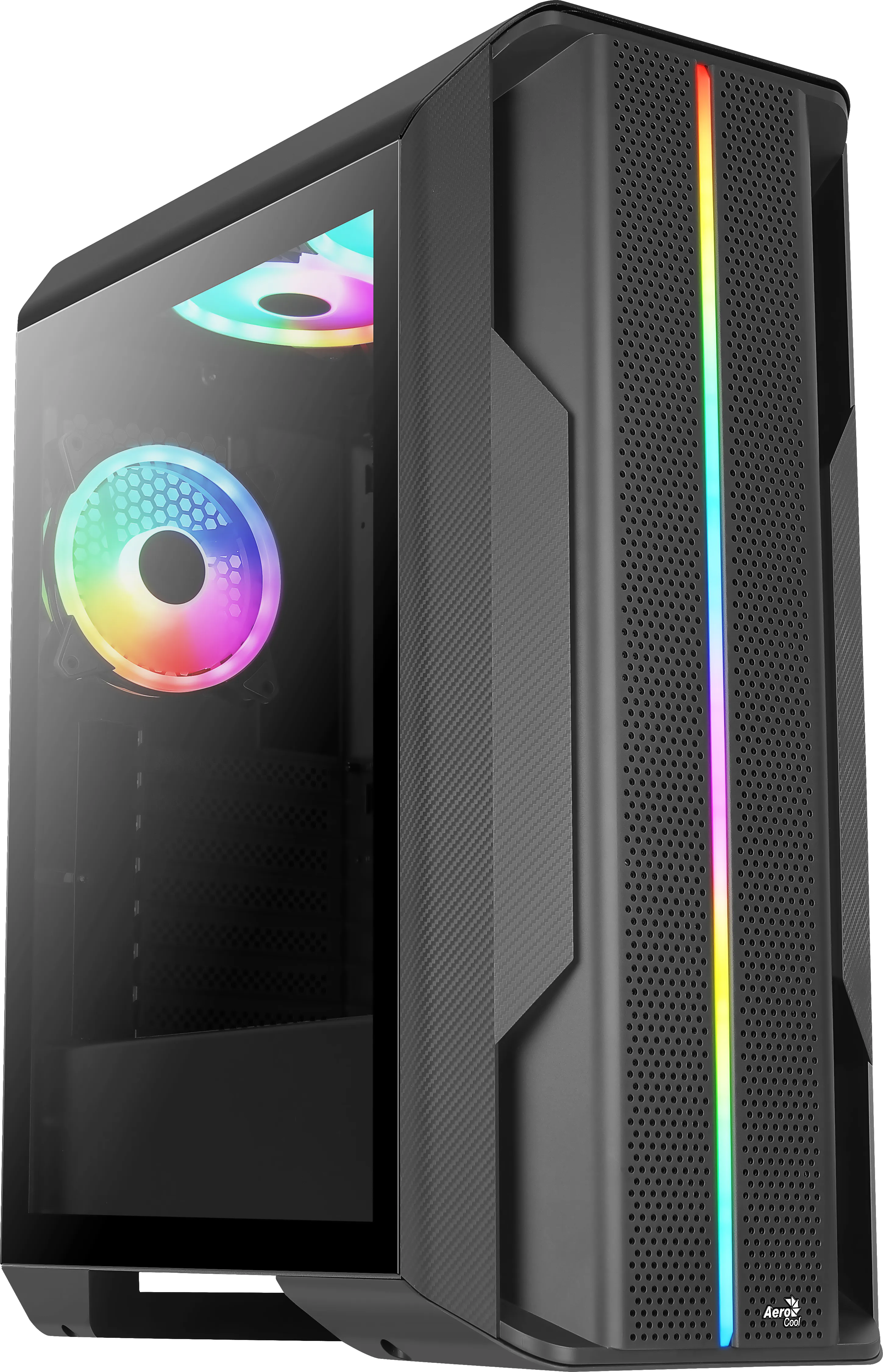 Aerocool ACCM-PB26033.11 -miditornikotelo ikkunalla ja RGB-valaistuksella, musta – AEROCOOL
