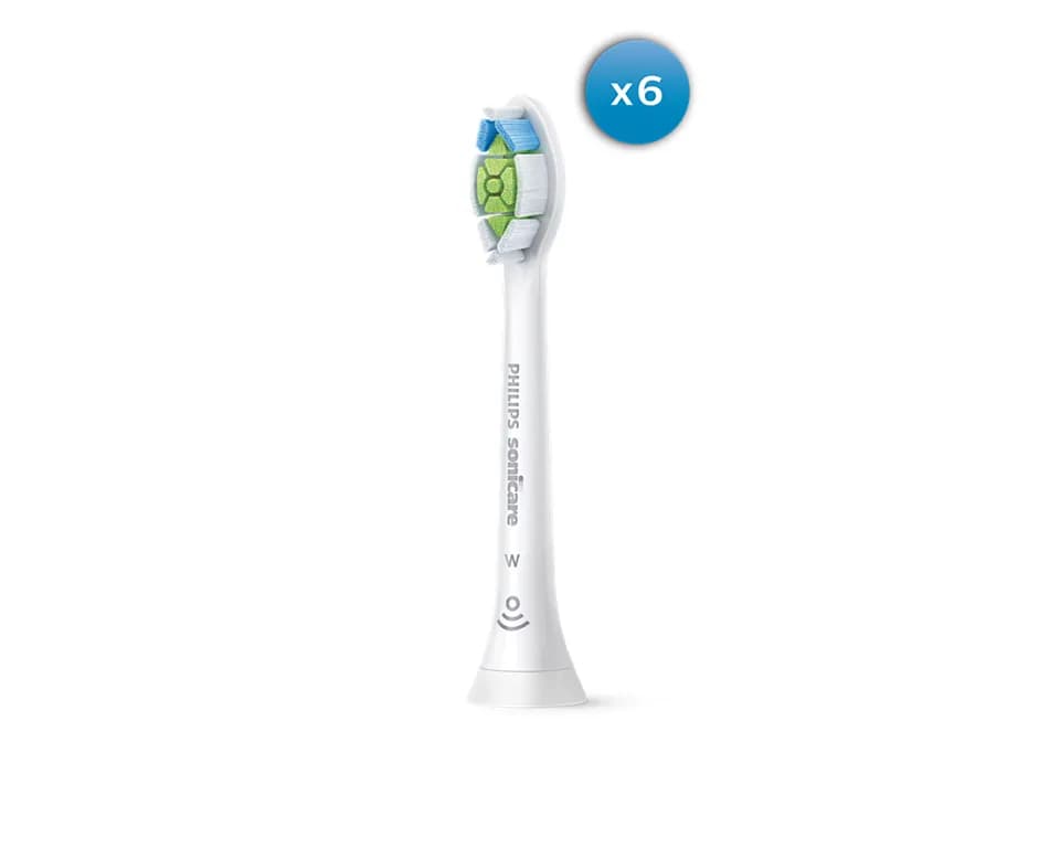 Philips Sonicare W2 Optimal White -vaihtoharjapäät, 6 kappaletta, valkoinen – Philips