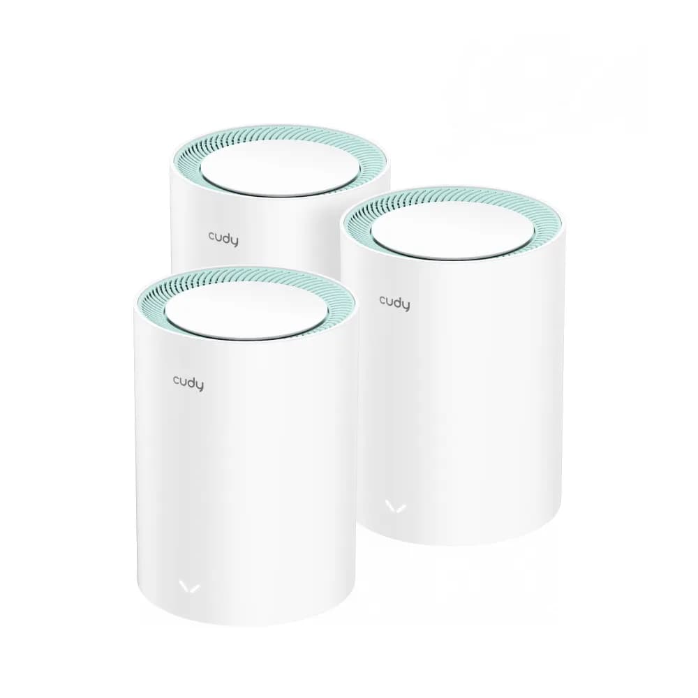 Cudy M1300 -mesh WiFi -järjestelmä, Wi-Fi 5, AC1200, Dual-band, 3 kpl, valkoinen – CUDY