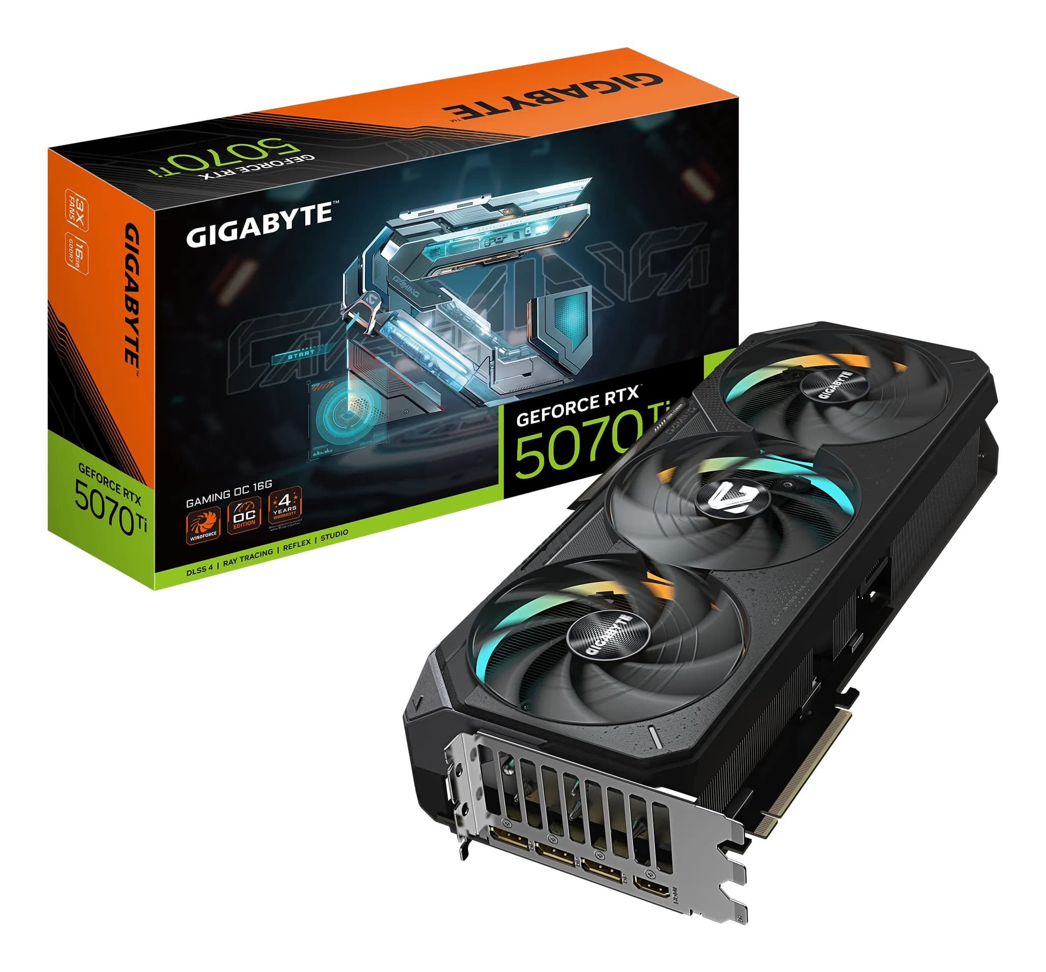 Gigabyte GeForce RTX 5070 Ti GAMING OC 16 Gt -näytönohjain – Gigabyte