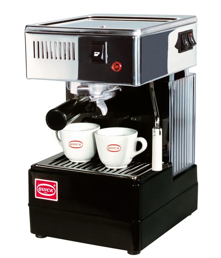 Quick Mill Stretta 0820 -espressokone, 1,8 l, musta ja hopea