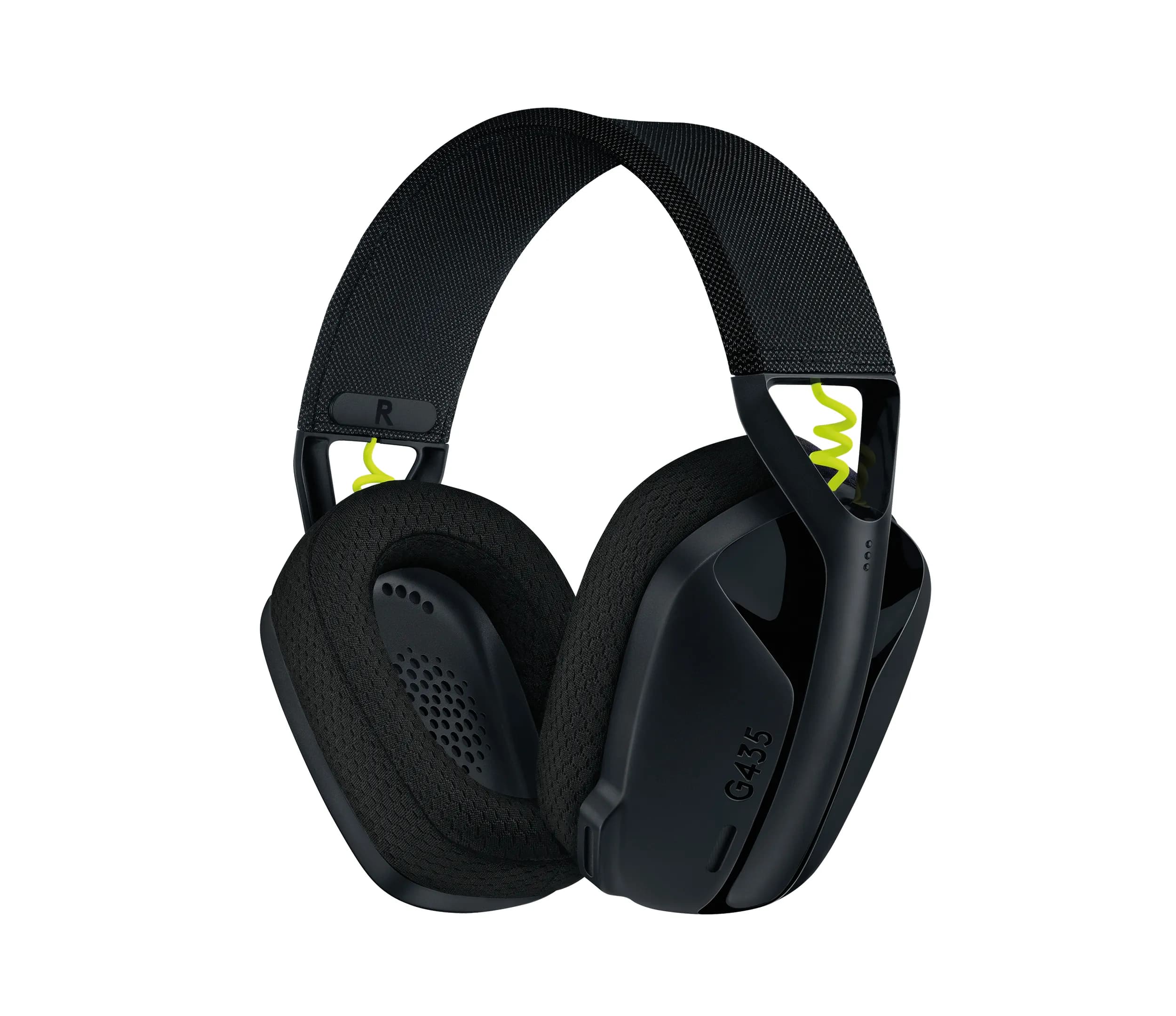 Logitech G435 LIGHTSPEED -langaton pelikuulokemikrofoni, musta ja neon keltainen