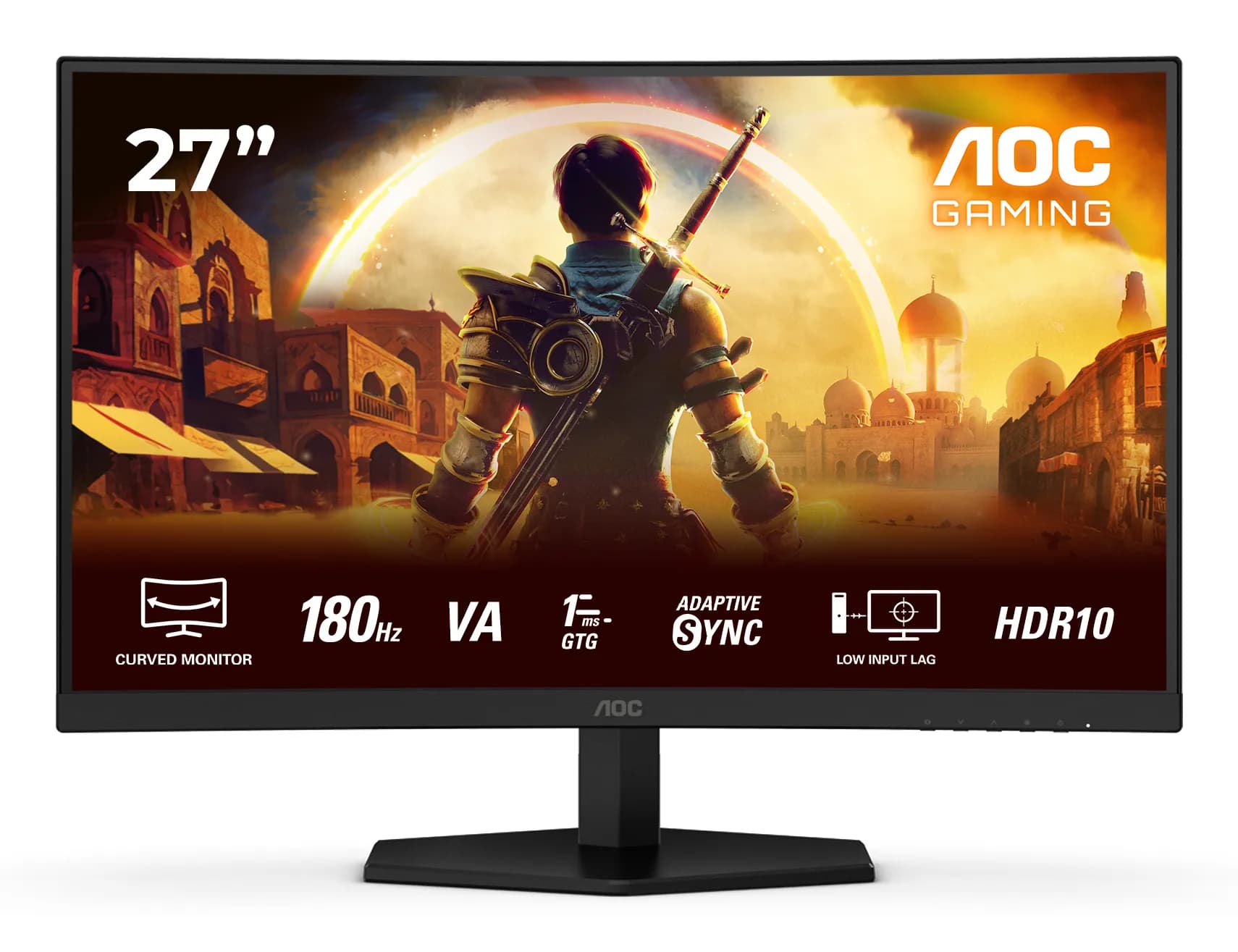 AOC C27G42E 27" Full HD, VA -kaareva pelinäyttö – AOC