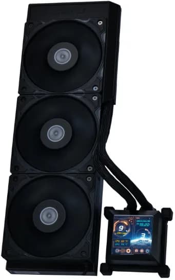 Lian Li HydroShift LCD 360S 360mm -nestejäähdytin, musta – Lian-Li