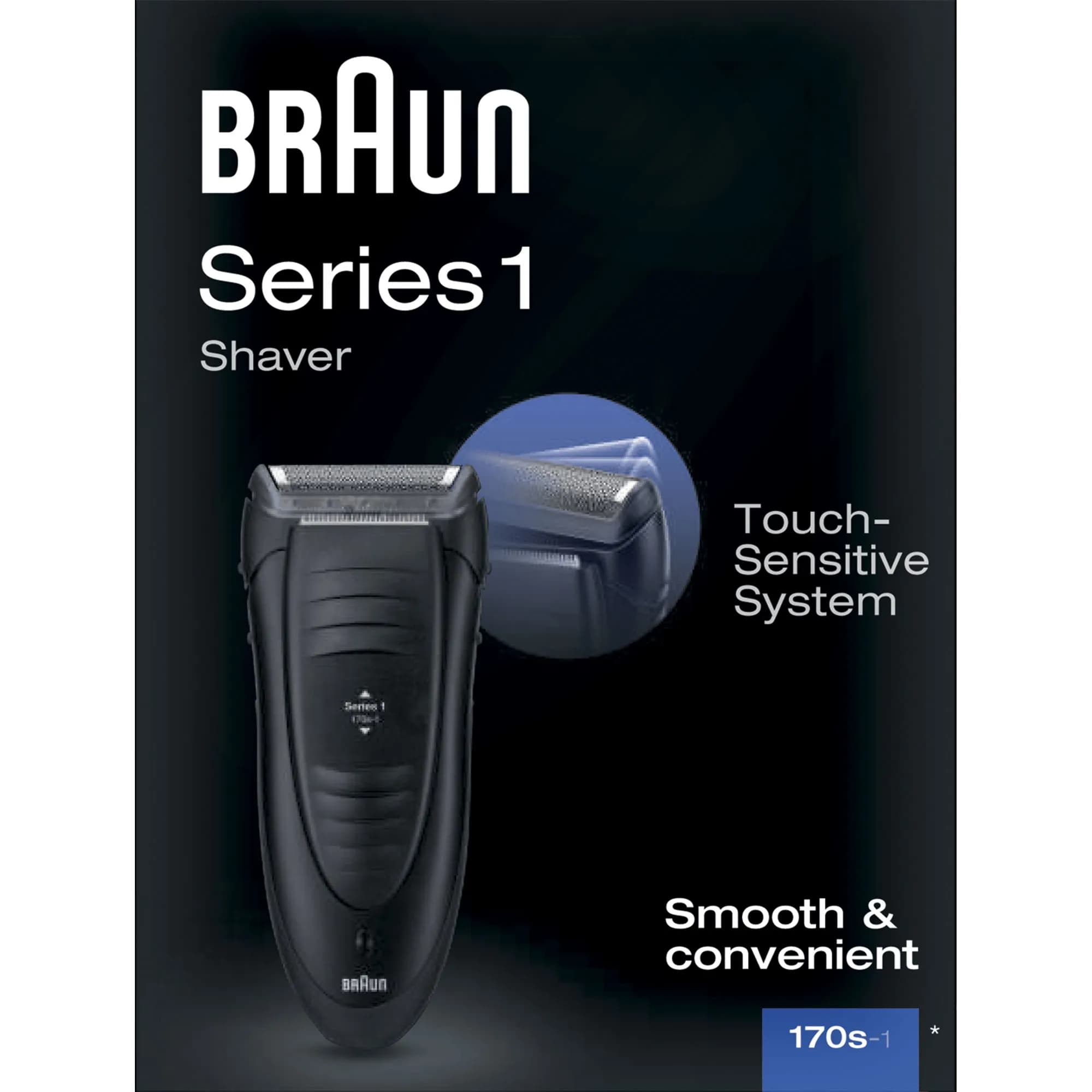 Braun Series 1 -170 -partakone, Musta – Braun