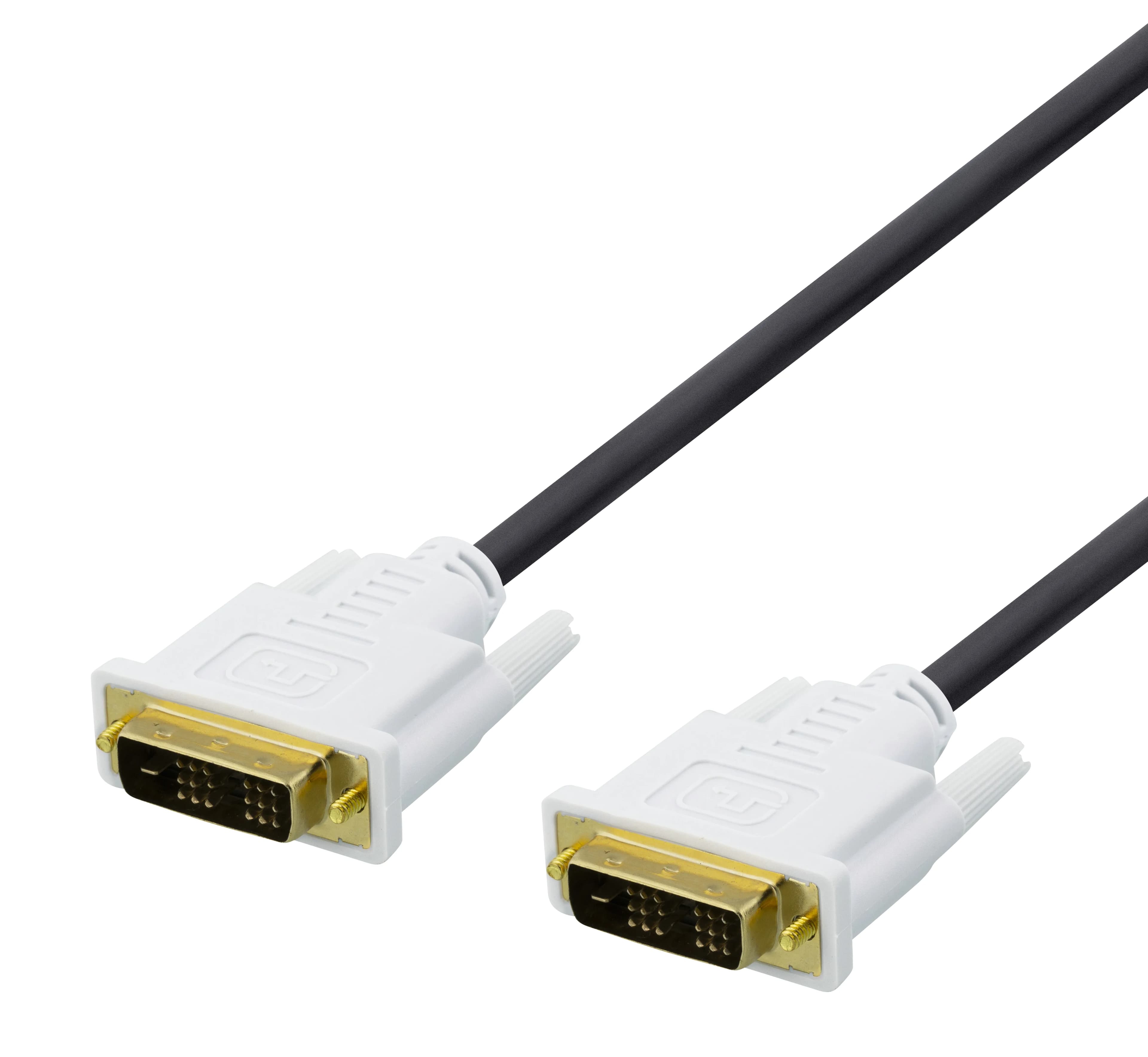 Deltaco DVI-D Dual Link -kaapeli, 2 m, musta