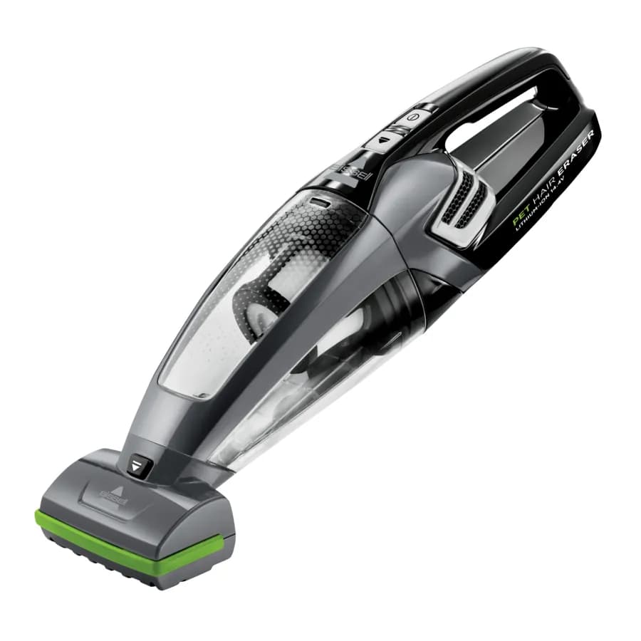 BISSELL Pet Hair Eraser ION 14.4V -käsikäyttöinen imuri, musta ja vihreä