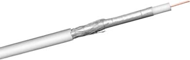 Coaxial kaapeli,kaksoissuojattu,ilman liitoksia,100dB, 100m valk – Deltaco