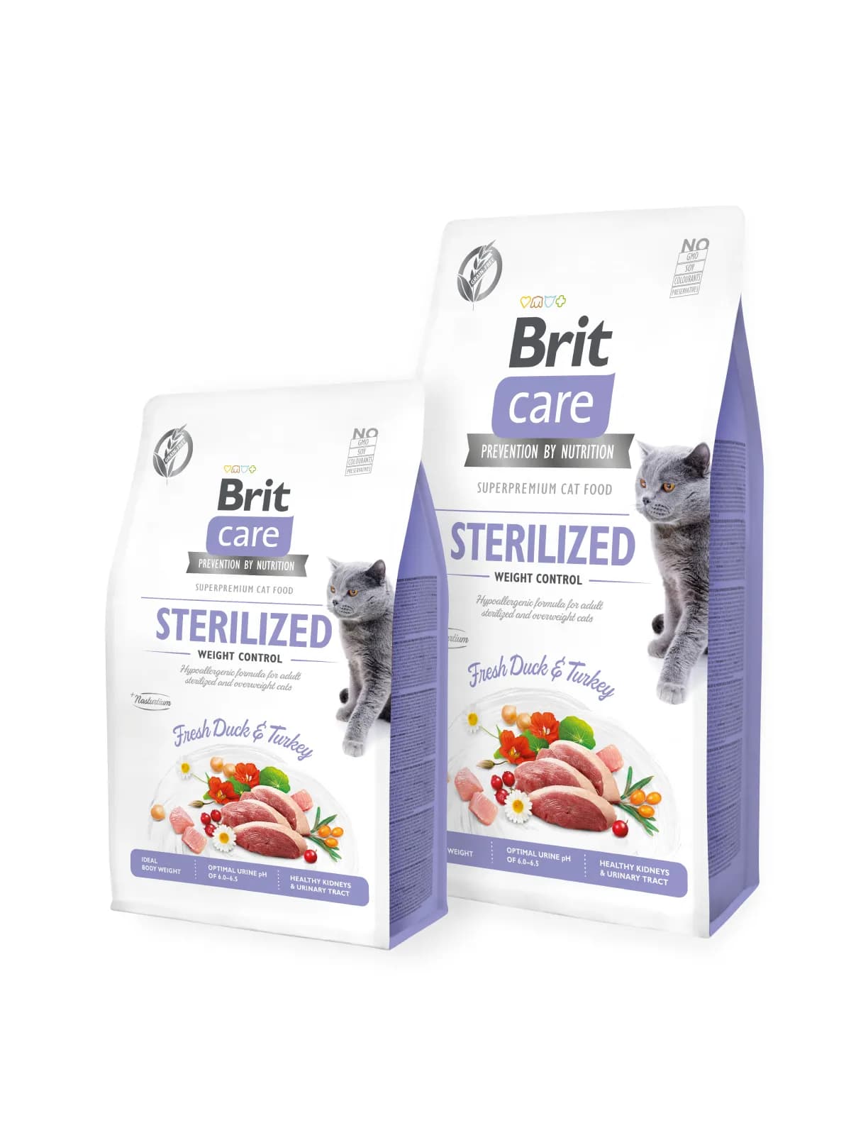 Brit Care Cat Grain-Free Sterilized and Weight Control, Kissan kuivaruoka, Adult, 2 kg