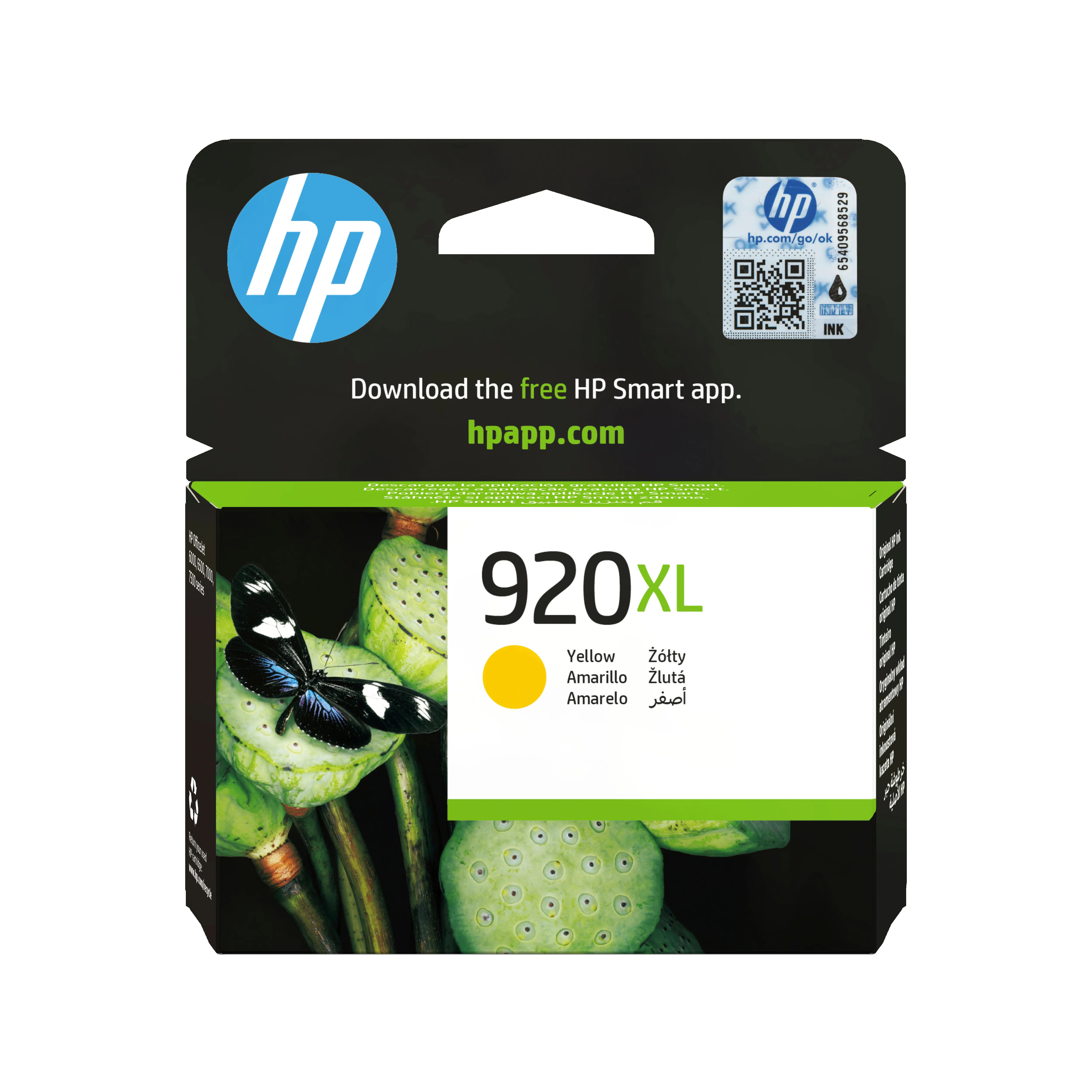 HP 920XL-mustekasetti, 11.5 ml, keltainen