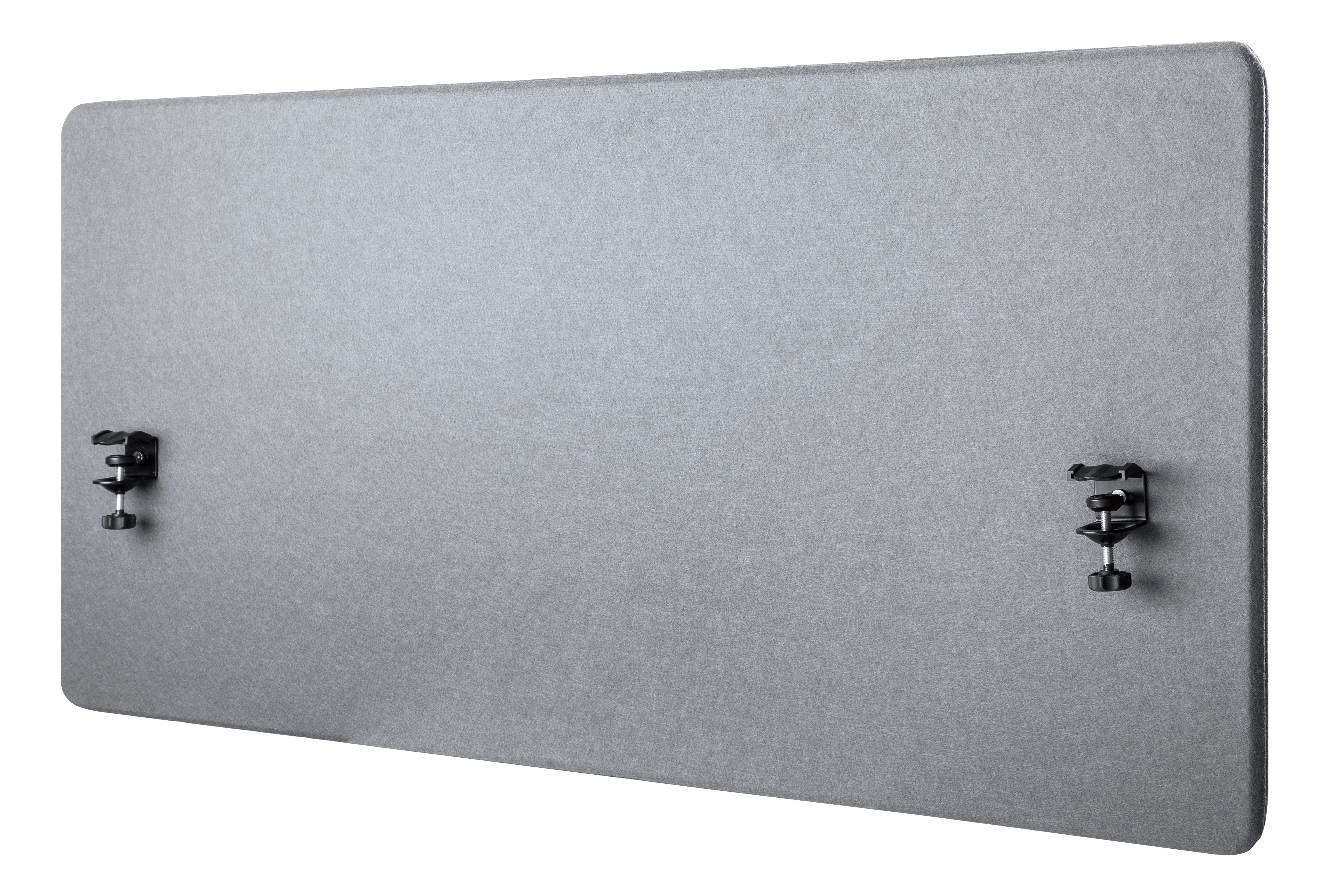 DELTACO Office työpöydän väliseinä, kangaspintainen, 1200 x 600 mm, harmaa