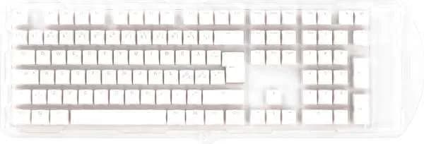 Ducky White - 115 Keycap set - Seamless Double-shot PBT - Nordic Layout