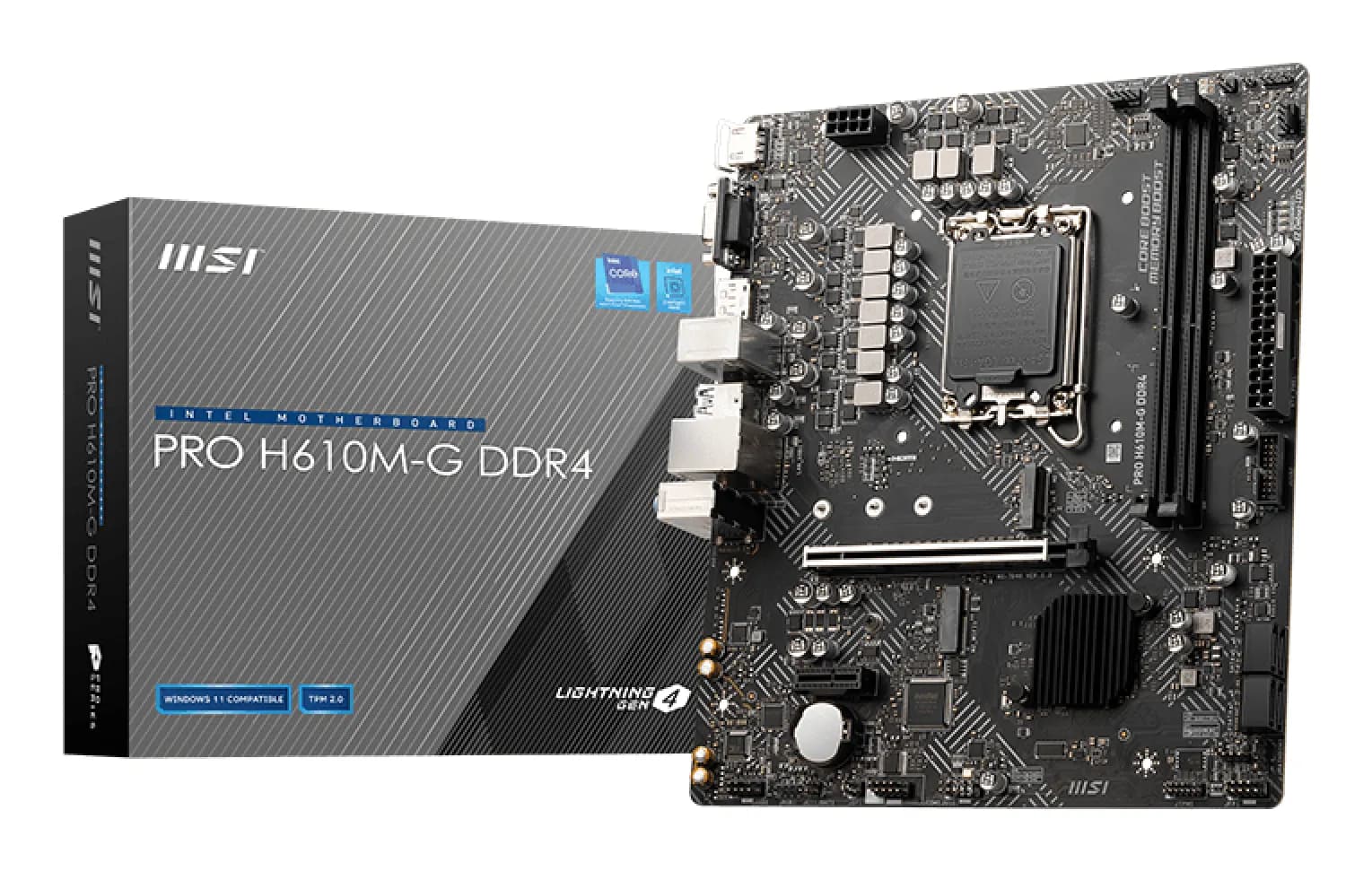 MSI PRO H610M-G DDR4 LGA1700 mATX -emolevy – MSI