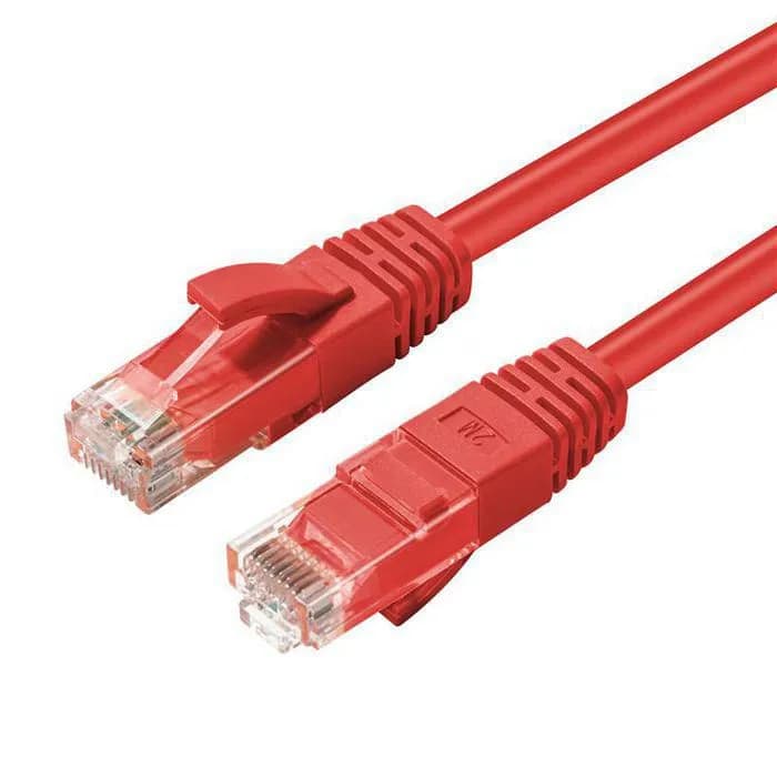 MicroConnect Cat5e U/UTP RJ45 1m -verkkokaapeli, punainen