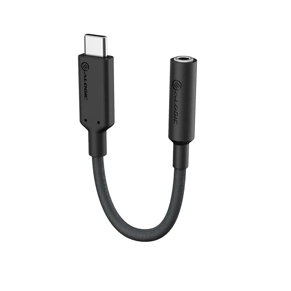 Alogic  USB-C – 3.5mm -adapteri, Musta – Alogic