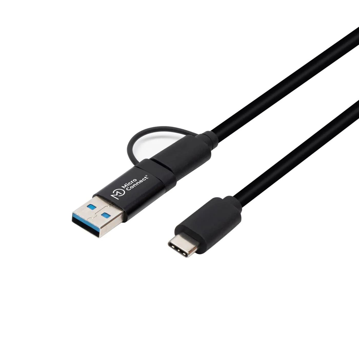 MicroConnect USB3.1CCA1 USB-C -kaapeli, 1 m, musta