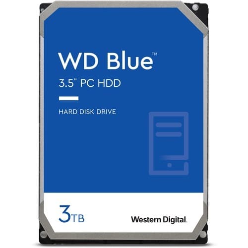 WD Blue 3.5" 3 Tt, 5400 RPM, 256 MB, SATA 6 Gb/s -kovalevy – WESTERN DIGITAL
