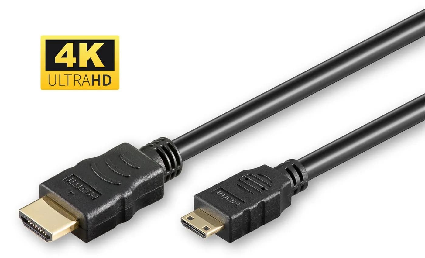 MicroConnect HDMI to Mini HDMI -kaapeli, jossa Ethernet, 3 m, musta