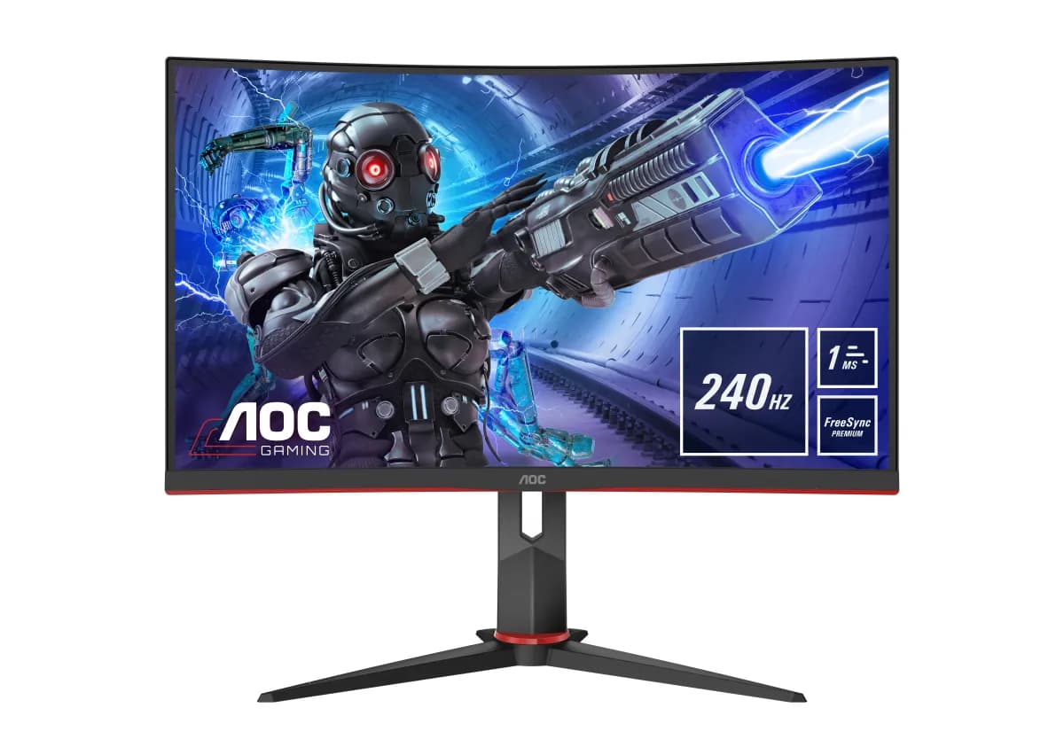 AOC C32G2ZE/BK 31.5" Full HD, VA -kaareva pelinäyttö – AOC