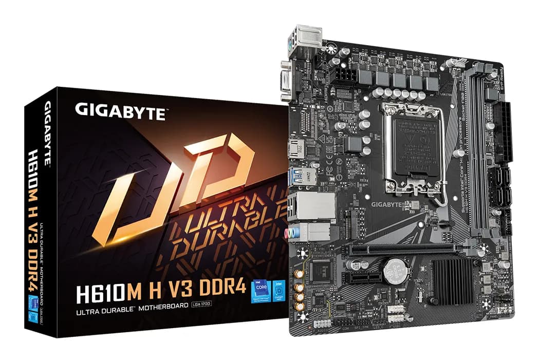 Gigabyte H610M H V3 DDR4 LGA1700 mATX -emolevy – Gigabyte